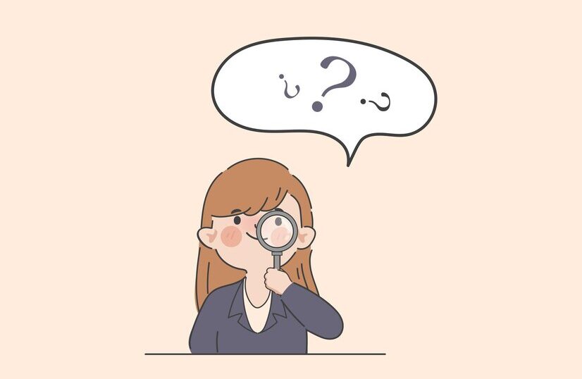 hand drawn businesswoman using magnifier find something clipart gesture character 40876 3035 e1703648827373